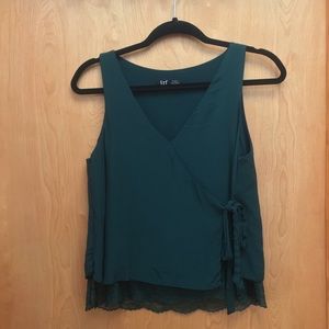 Zara TRF collection Green Top